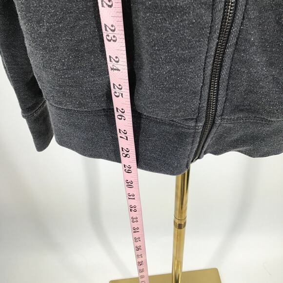 O'NEILL M Dark Gray Long Sleeve Full Zip Kangaroo Pocket Sweatshirt Hoodie B95 - Picture 3 of 6